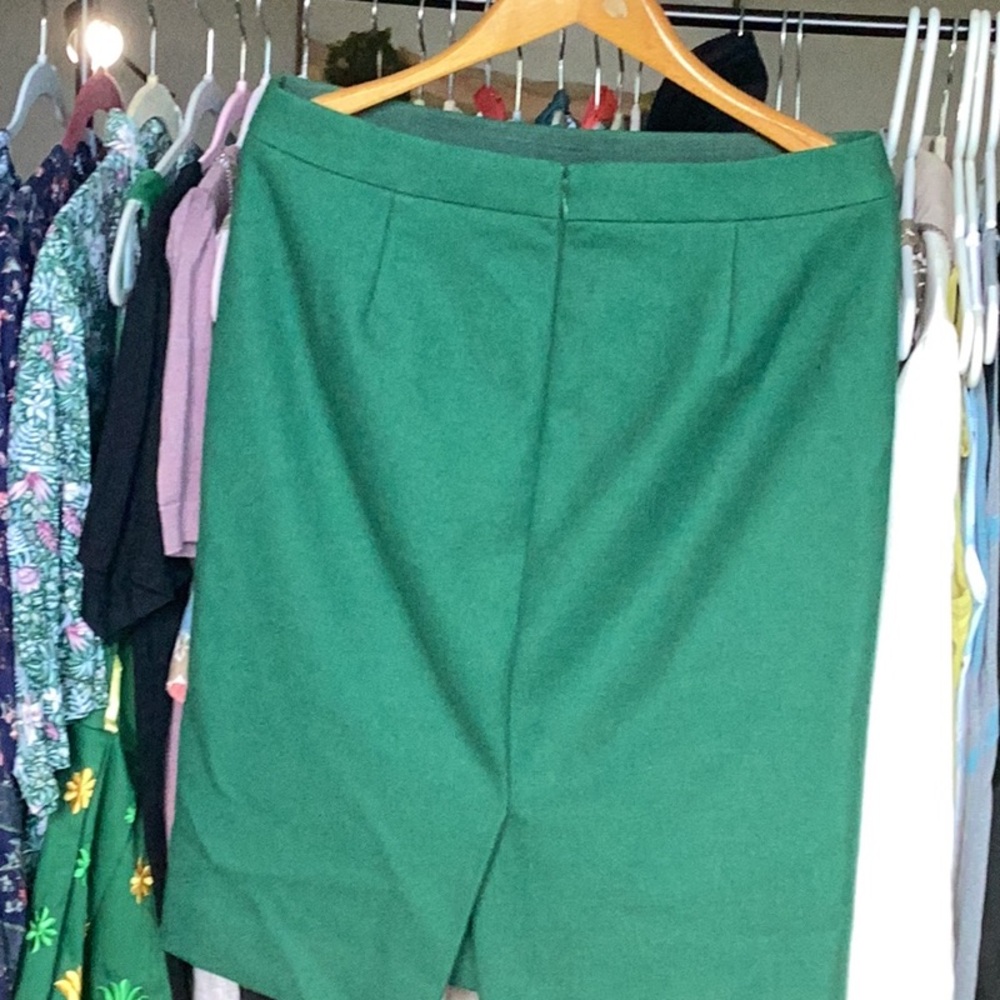 J. Crew Emerald Green Pencil Skirt - Picture 3 of 4